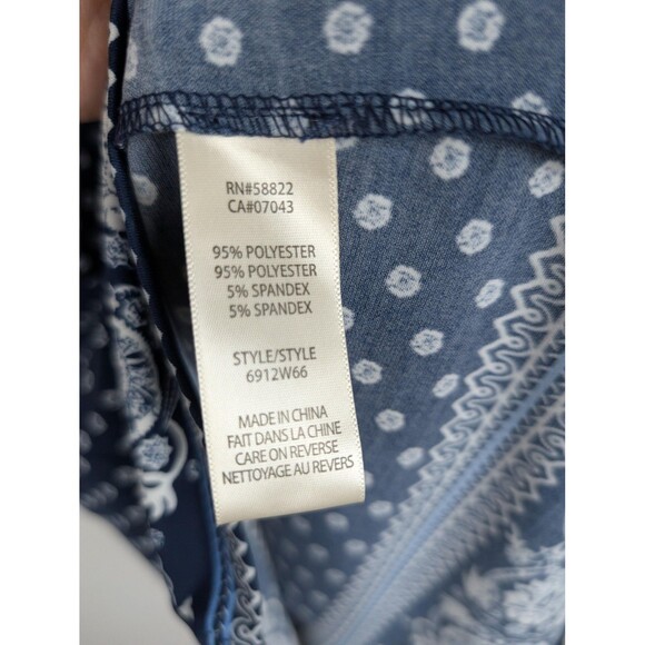 Max Studio Dress Womens Small Navy Blue Boho Bell Sleeve Tassel V-Neck 6912W66 - Picture 6 of 8